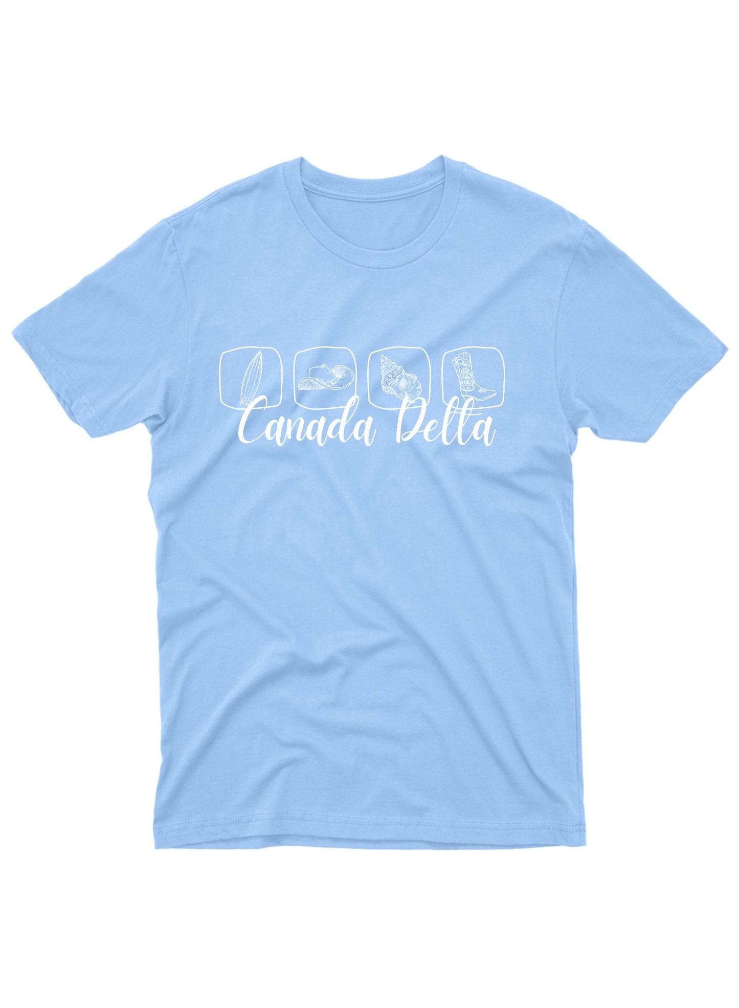 Tri Delta Light Blue Tee