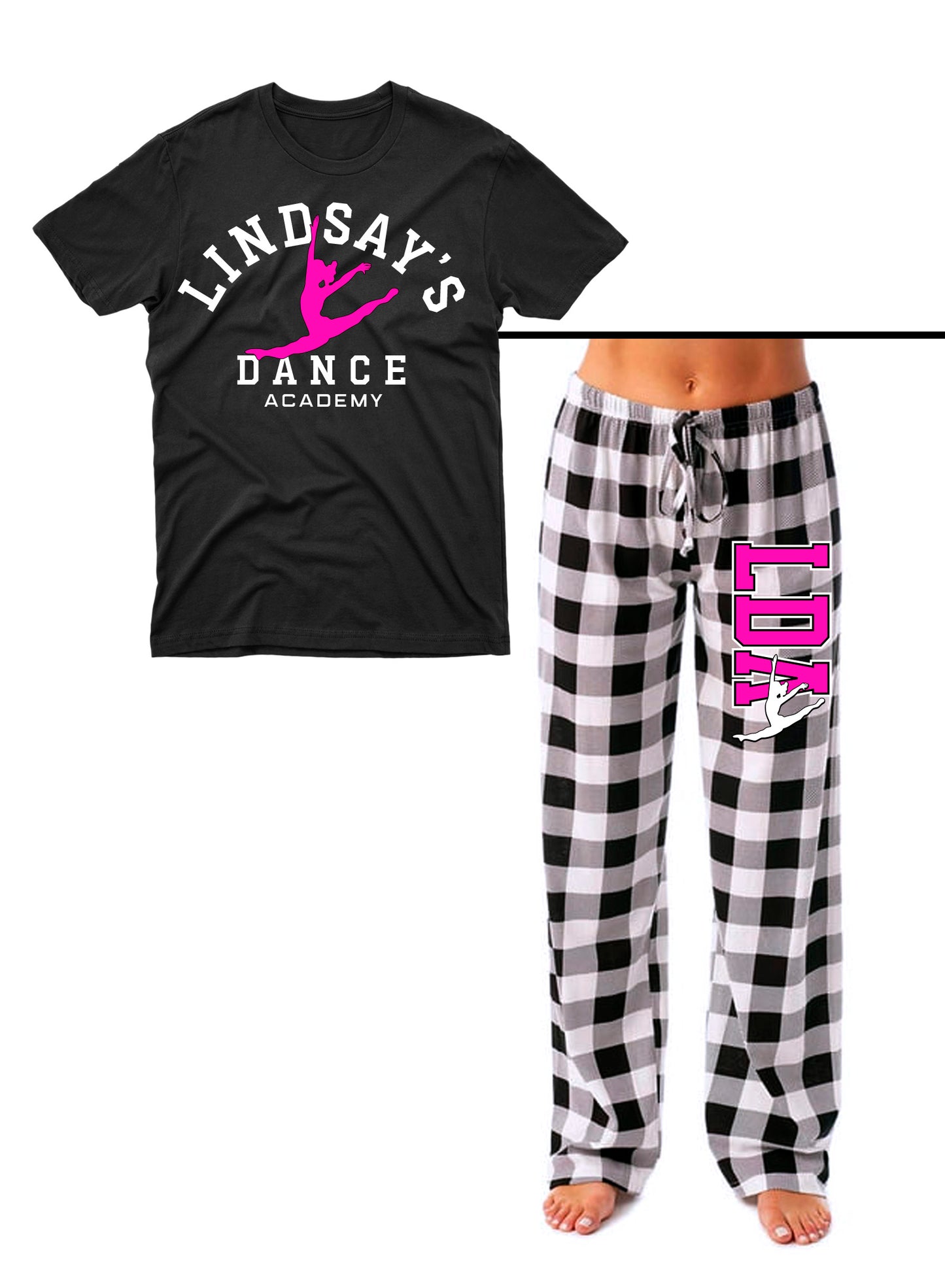 LDA Black PJ Set
