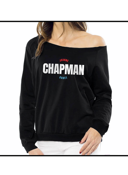 Joanne Chapman Black Off the Shoulder Crew