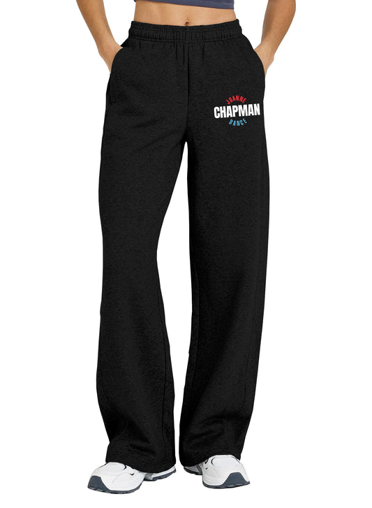 Joanne Chapman Black Open Bottom Joggers