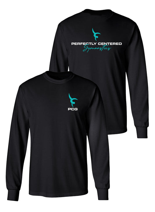 PCG Front & Back Black Long Sleeve Tee