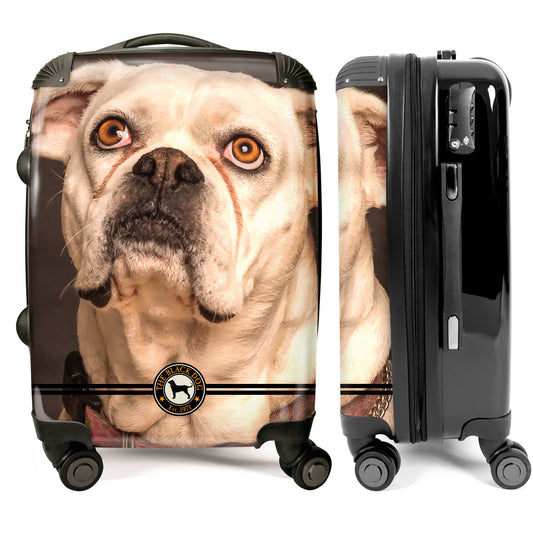 The Black Dog Crest - Custom Dog Photo Luggage