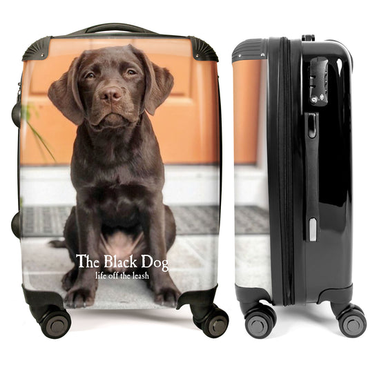 The Black Dog Life Off the Leash - Custom Dog Photo Luggage