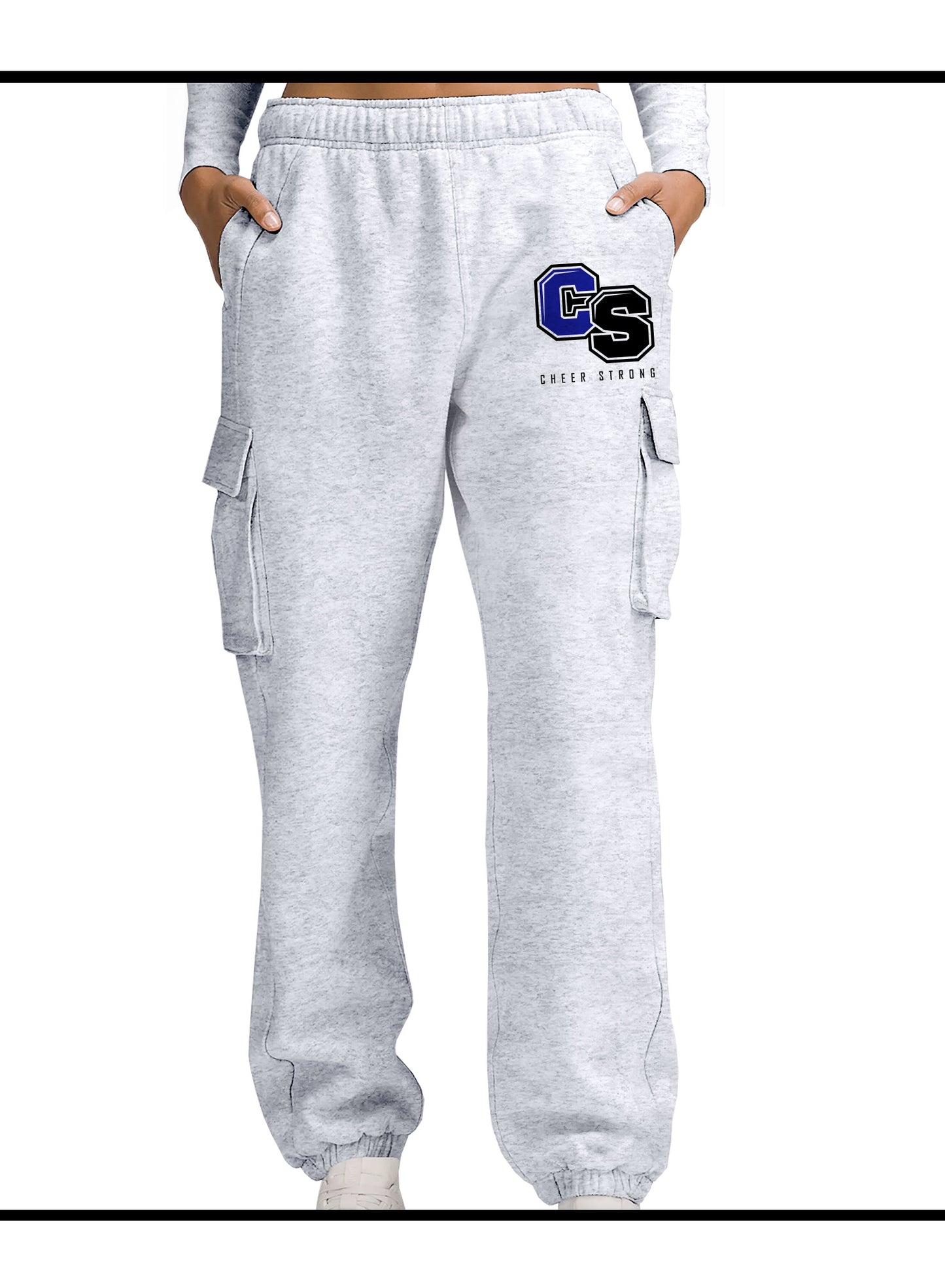 Cheer Strong Grey Cargo Jogger