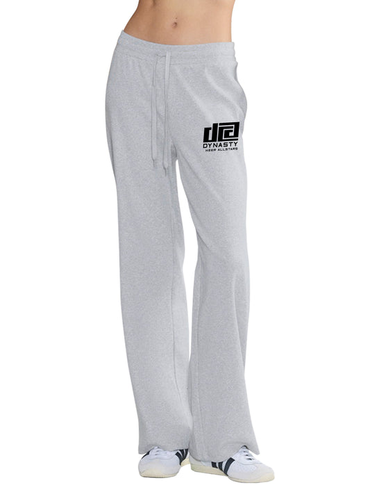 Dynasty Light Grey Open Bottom Joggers