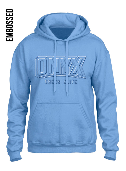 Onyx Embossed Blue Hoodie
