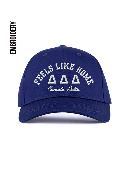 Tri Delta Navy Blue Embroidered Hat