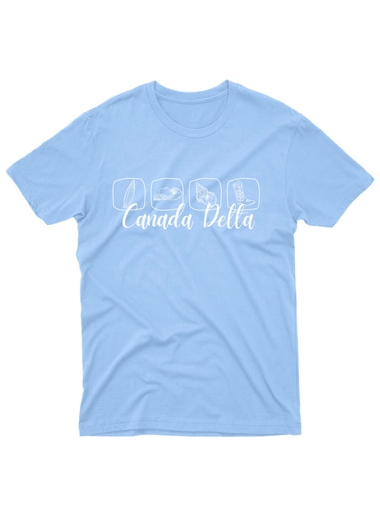 Tri Delta Light Blue Tee