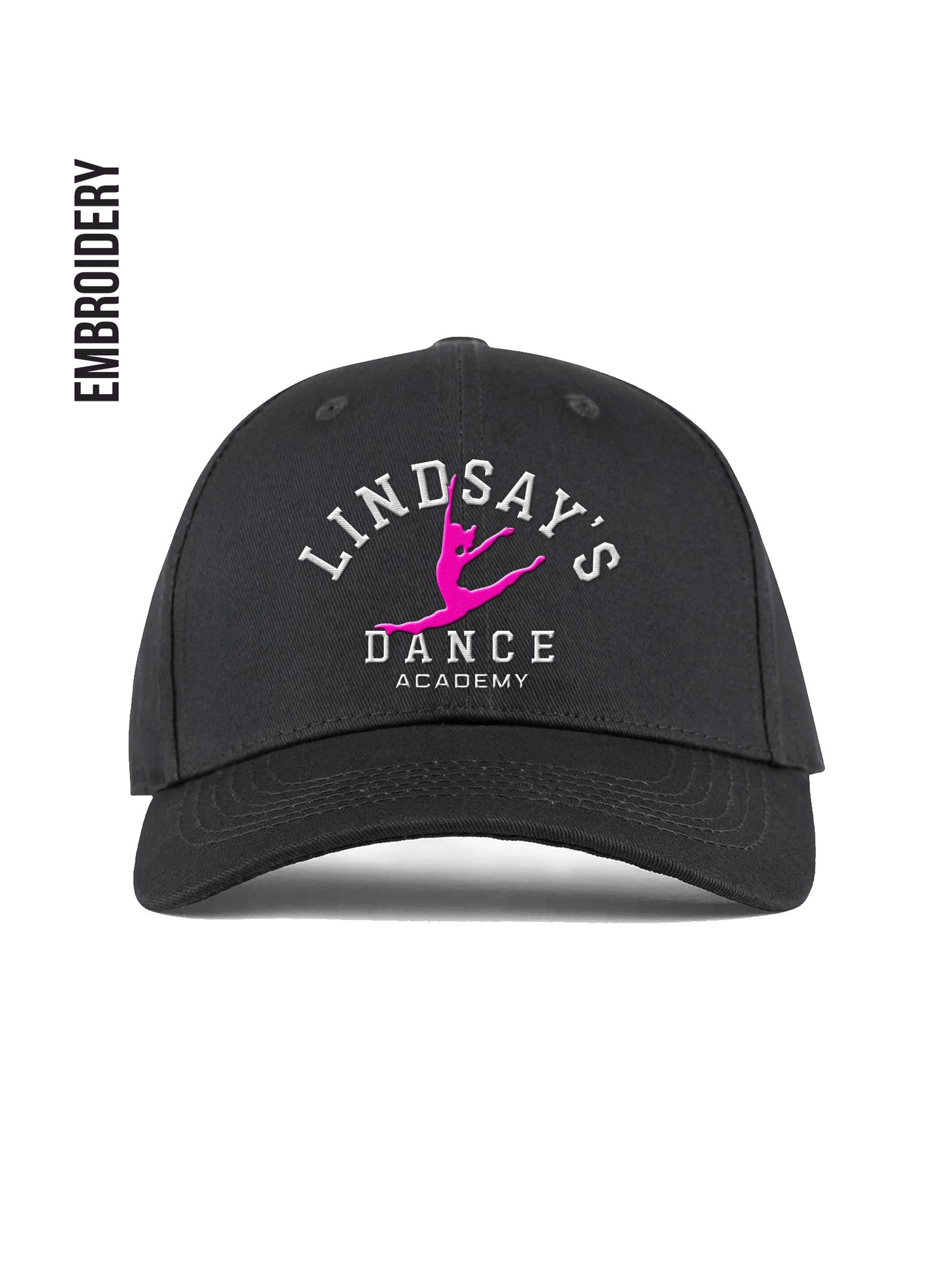 Lindsay's Dance Academy Black Embroidered Hat