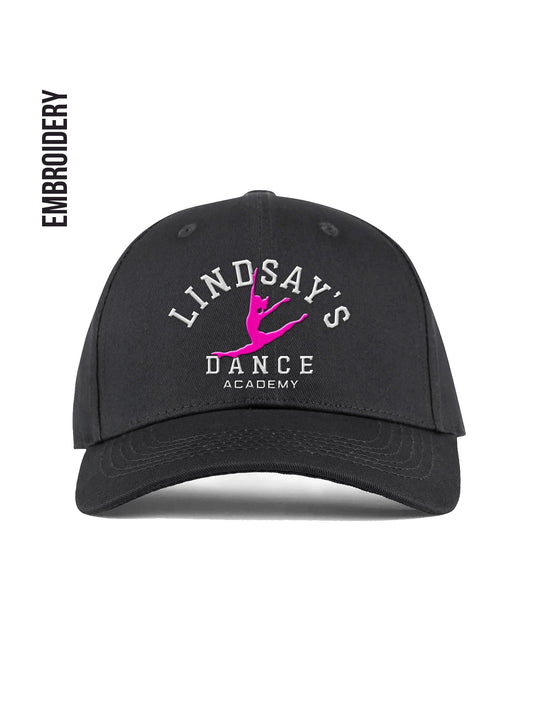 Lindsay's Dance Academy Black Embroidered Hat