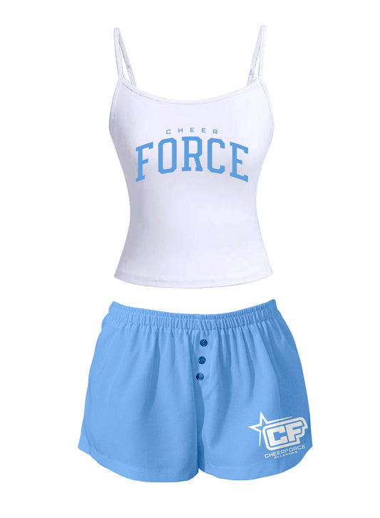CheerForce Light Blue Boxers & Tank Set