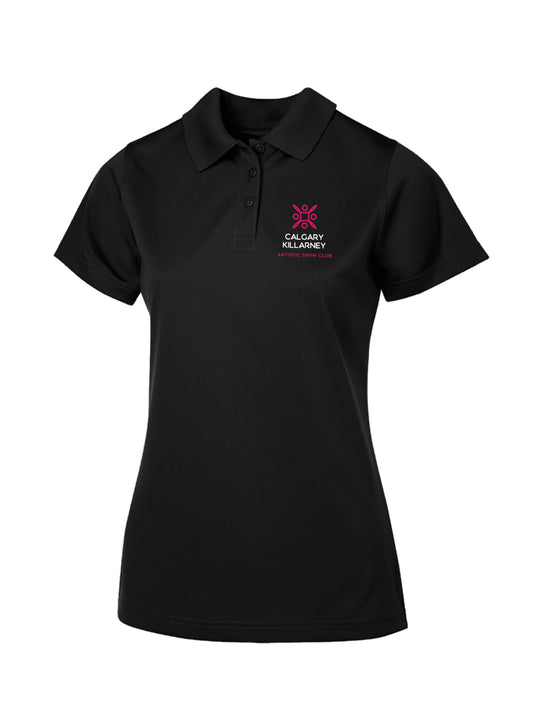 Killarney Swim Womens Black Golf Shirt