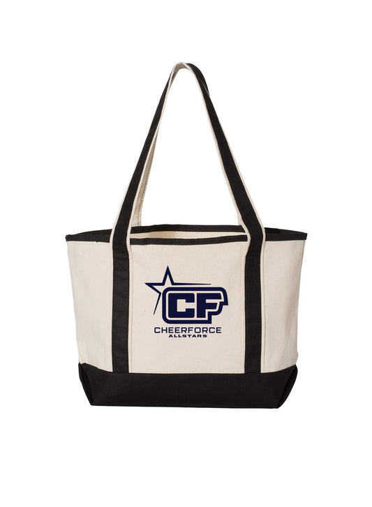 CheerForce Beige/Navy Tote Bag