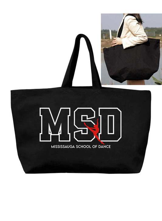 MSD Black Large Tote Bag