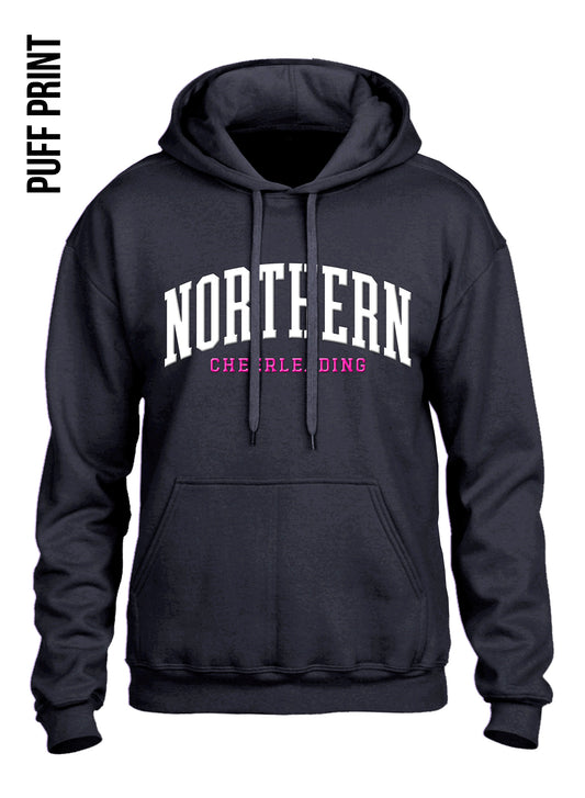 NCA White/Pink Black Puff Hoodie