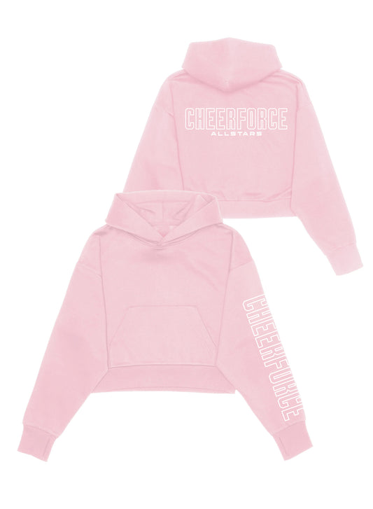 CheerForce Light Pink Crop Hoodie