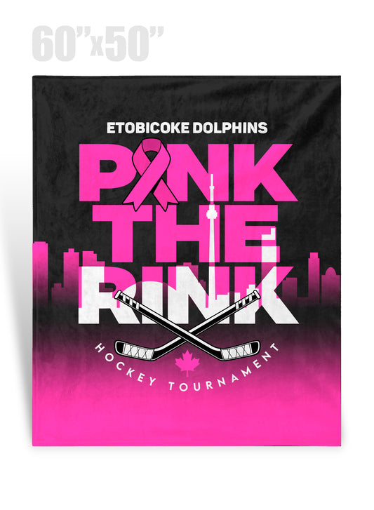Pink the Rink Fuzzy Blanket1