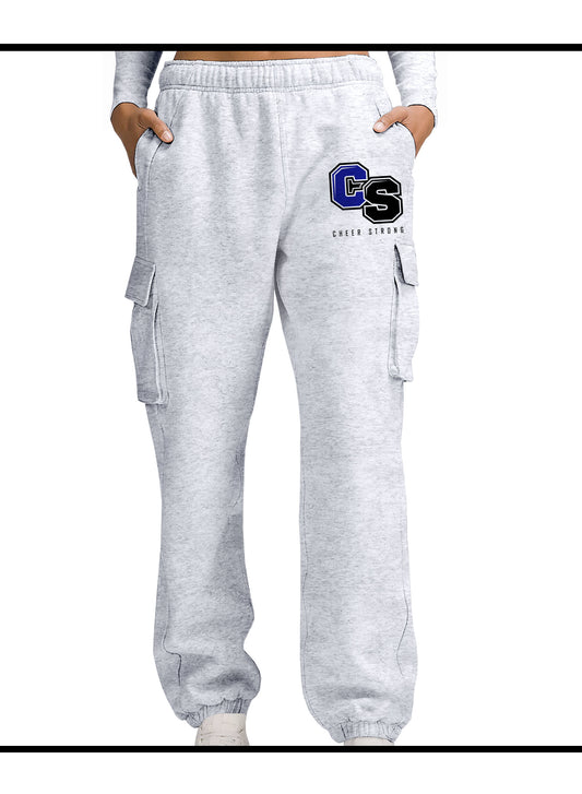 Cheer Strong Grey Cargo Jogger