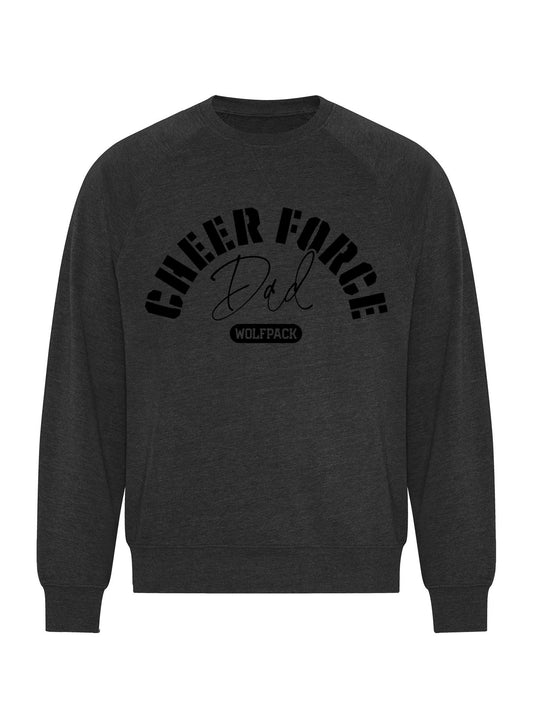 CheerForce Dark Heather Dad Crewneck