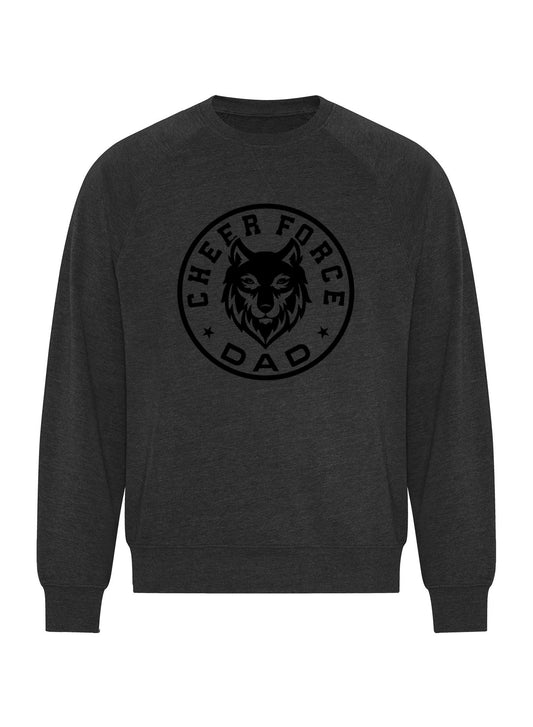 CheerForce Dark Heather Dad Circle Crewneck