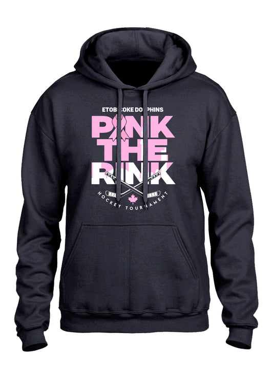 Pink the Rink Black Hoodie1