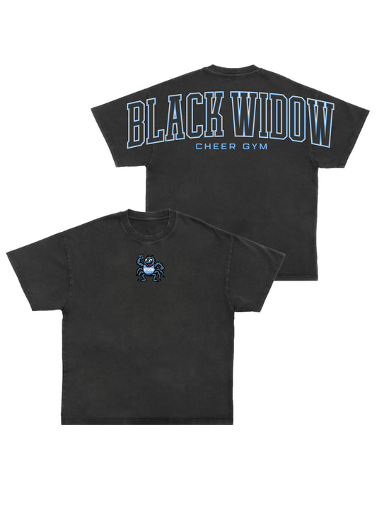 Black Widow Black Oversized Tee