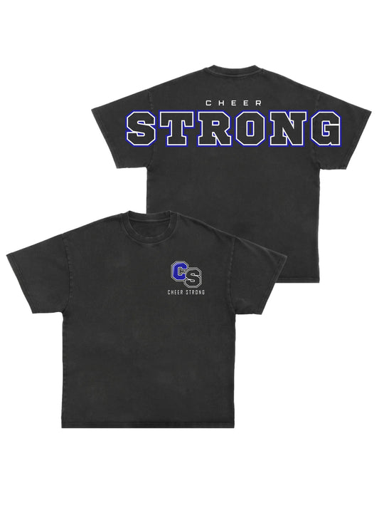 Cheer Strong Black Oversized Tee