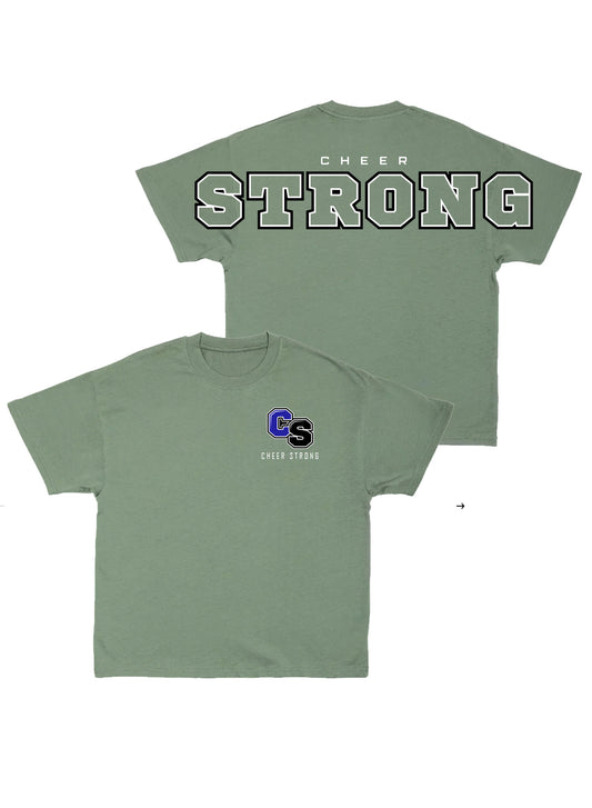 Cheer Strong Green Oversized Tee