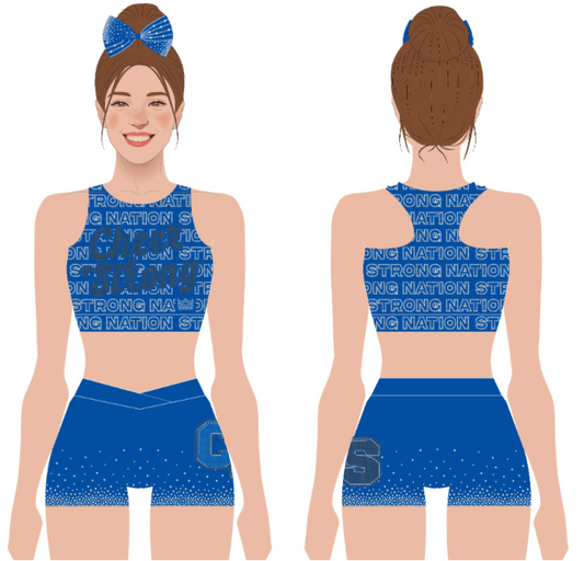 Cheer Strong Rhinestone Practice Set