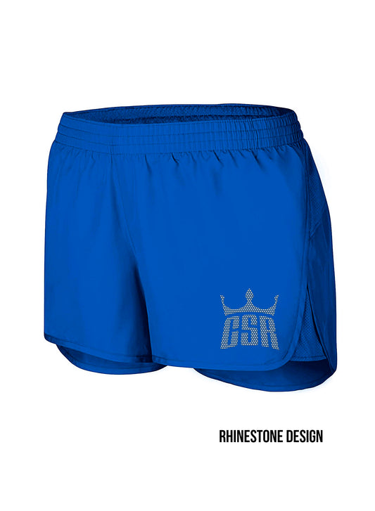 CSR Blue Rhinestone Loose Shorts