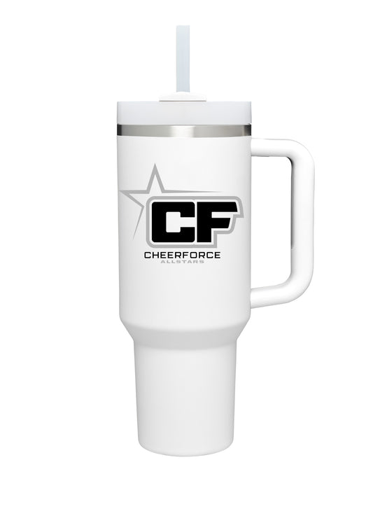 CheerForce White Tumbler