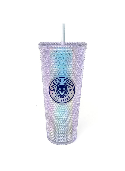 CheerForce Clear Studded Tumbler
