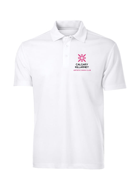 Killarney Swim Mens White Golf Shirt